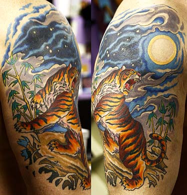 Paradise Artist Retreat : Tattoos : Color : Jungle Tiger