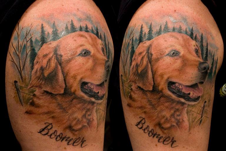 Dog by Gabe Morton TattooNOW