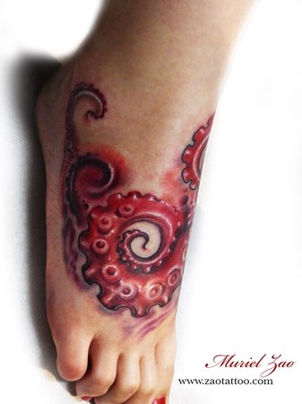 octopus foot tattoos