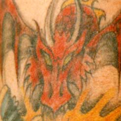 Really bad tattoo - Dragon