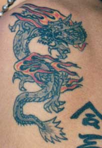 Really bad tattoo - Oriental Dragon