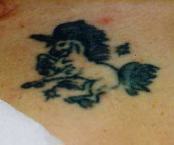 Really bad tattoo - Unicorn