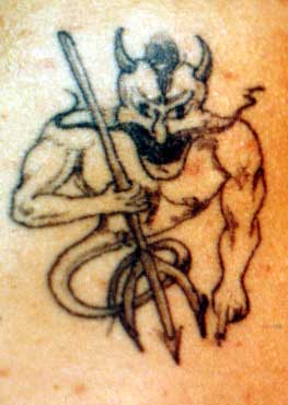 Really bad tattoo - Demon