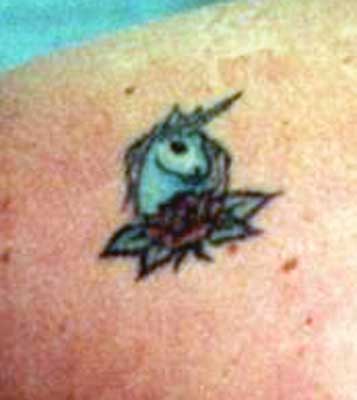 Really bad tattoo - Unicorn
