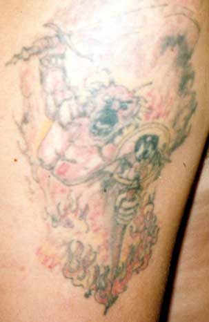 Really bad tattoo - Demon