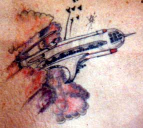 Really bad tattoo - Airplane