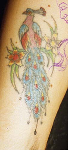 Really bad tattoo - Peacock