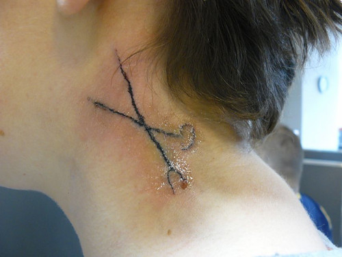Neck Tattoo By Really Bad TattooNOW Neck Tattoo By Really Bad TattooNOW