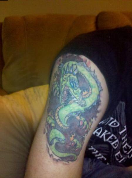 Bad Tattoos - dragon tattoo