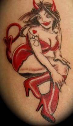 Bad Tattoos - Devil Girl Tattoo