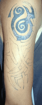 Bad Tattoos - Tribal Arm Tattoo