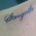 Tattoos - stregnth lettering tattoo - 57048