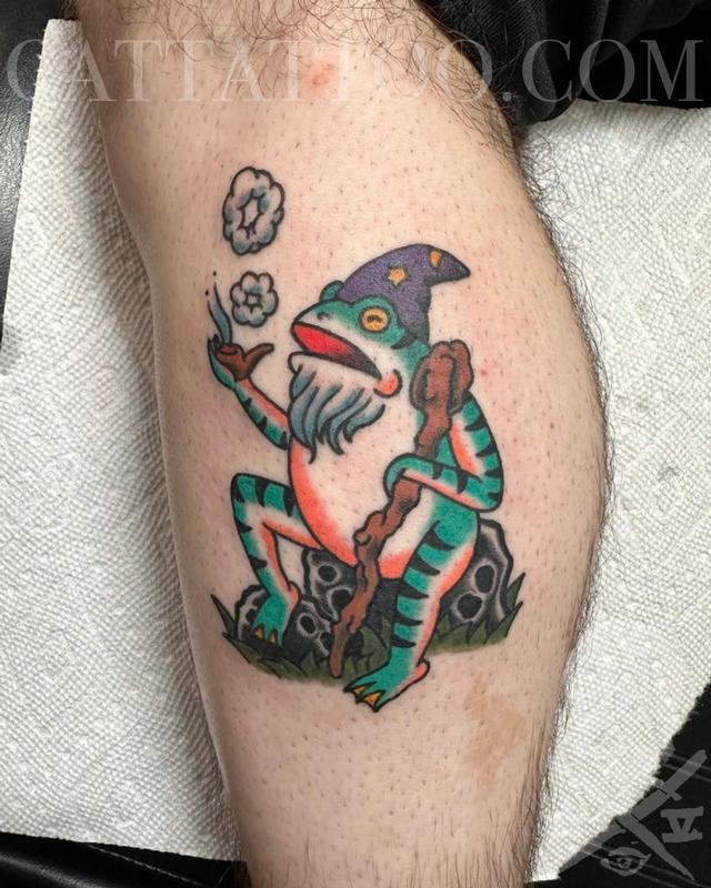 Wizard Frog by Jared Austin TattooNOW