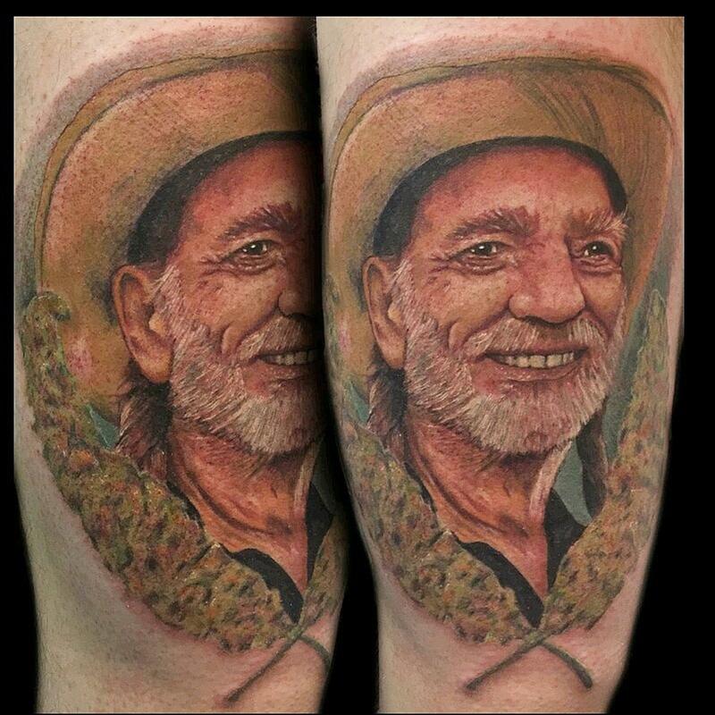 Willie Nelson by Ivan Rueda TattooNOW