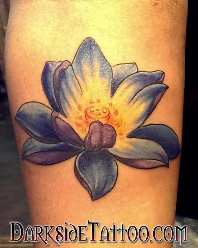Color Lotus Tattoo by Matthew Kiley: TattooNOW