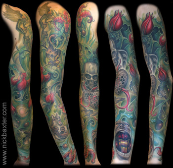 Tattoos - Forest Fantasy Sleeve - 4415