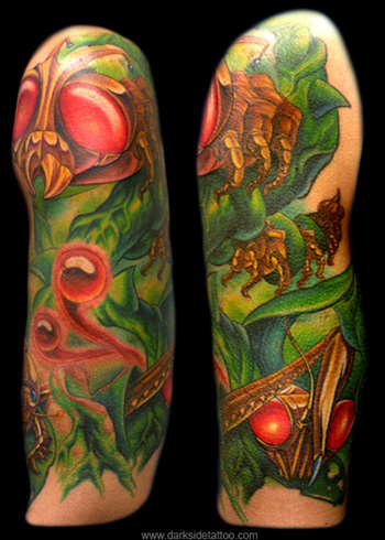 Tattoos - Mechanical Bugs Half Sleeve - 4170