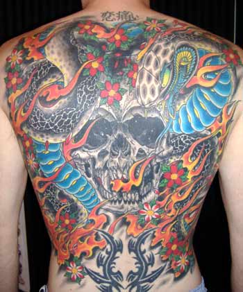 snake and skull by kris magnotti tattoonow snake and skull by kris magnotti tattoonow