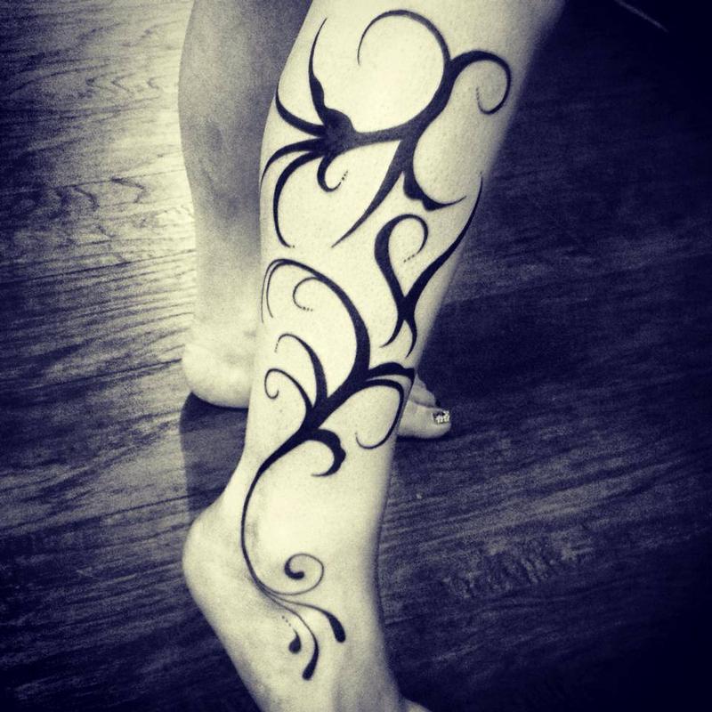 tribal vine tattoos for women