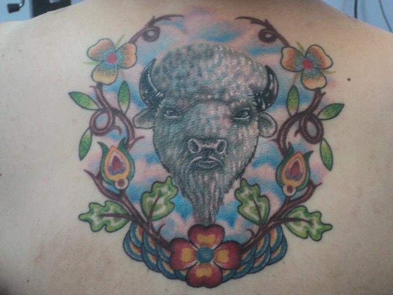 Jeg mistede min vej vil gøre Svig White Buffalo Tattoo by Derek Poitra: TattooNOW