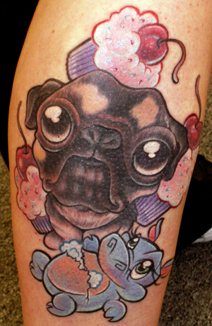 Looking for unique Tattoos Pug and Hippo