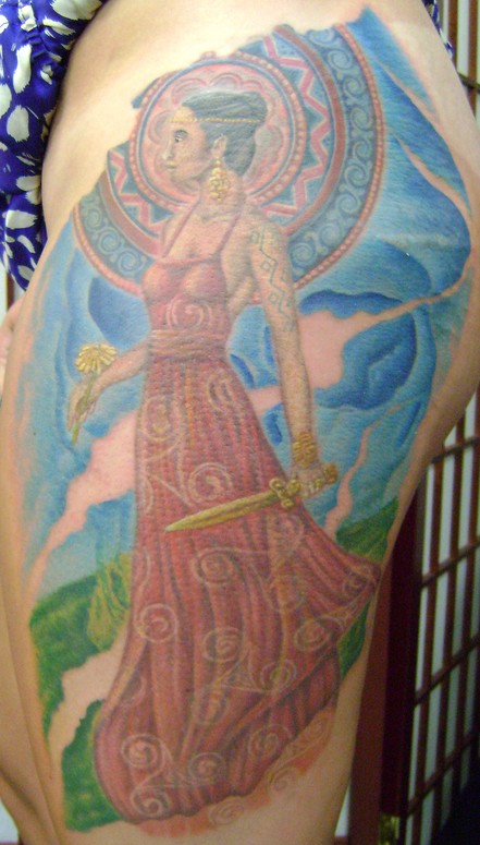 celtic warrior woman by Gabriel Cece : Tattoos