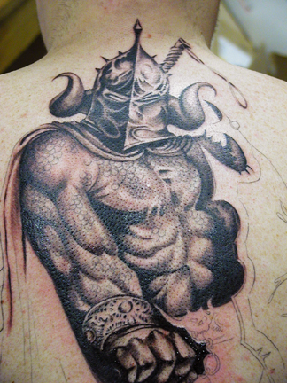 Worlds Best Tattoos Julio Rodriguez Warrior Backpiece