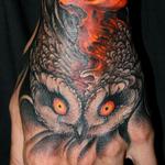 Tattoos - skull, owl - 55339