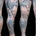 Tattoos - Dragon Phoenix Leg - 36320