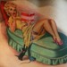 Tattoos - Scared Pin up - 45484
