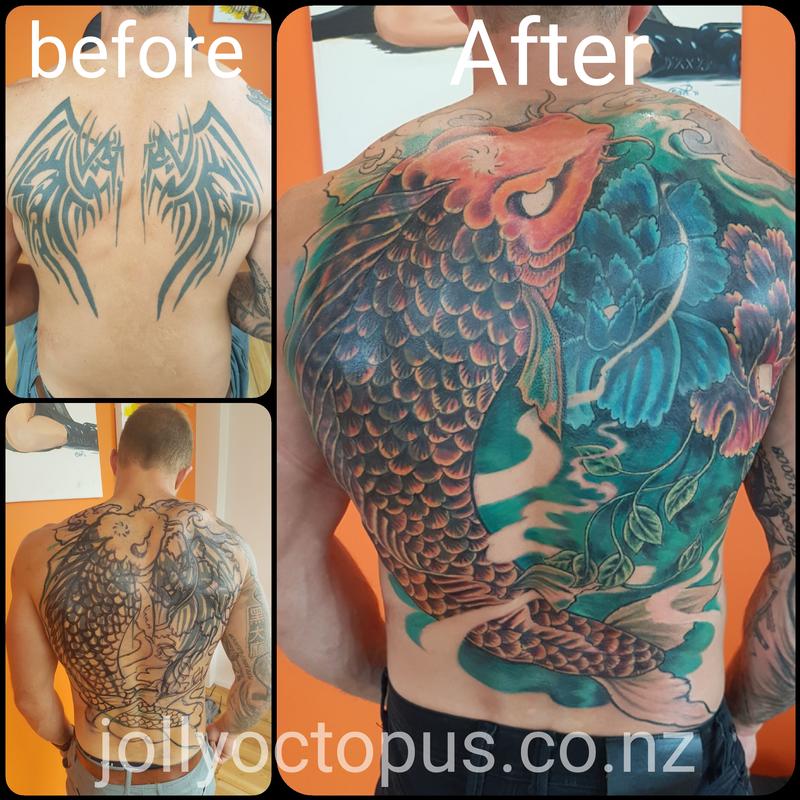 Black Dahlia Tattoo Gallery - One shot koi fish done by Kurt