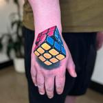 Realistic 3D Rubiks Cube Tattoo  Tattoo Design Thumbnail