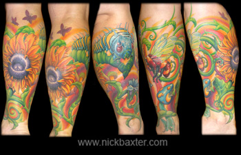 Tattoos - Psychedelic Garden - 8004