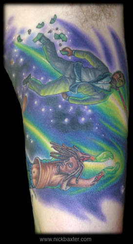 Tattoos - Shooting Stars Half sleeve (Inside) - 6851