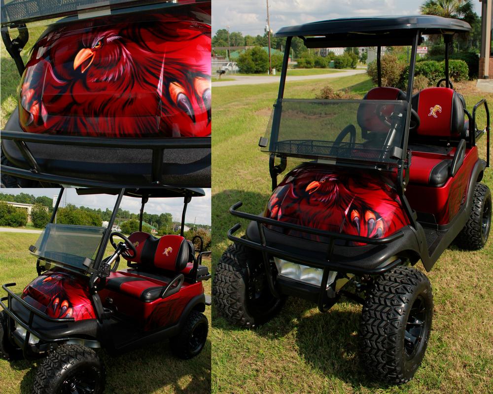 Gamecock Golf Cart by Steve Phipps TattooNOW