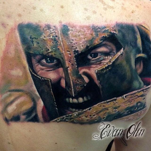 PowerLine Tattoo : Tattoos : Evan Olin : Full color realistic King