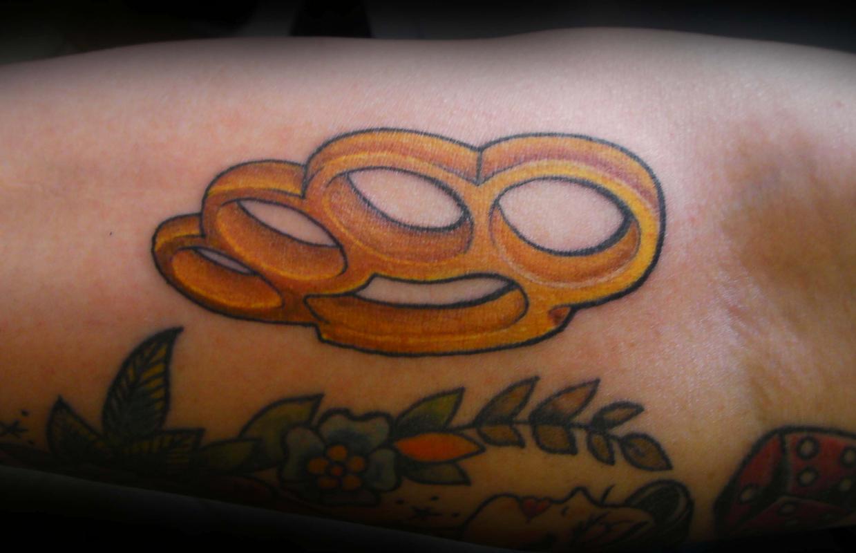 brass knuckles tattoo by jay blackburn tattoonow brass knuckles tattoo by jay blackburn tattoonow