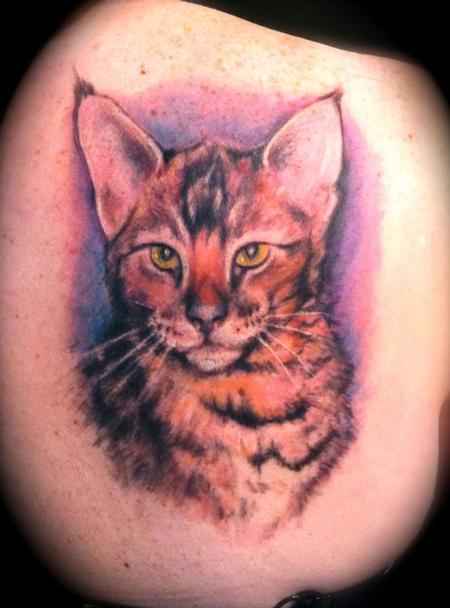 Jessica Brennan - cat portrait. back