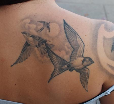 Tattoos - Swallows in the sky - 82505