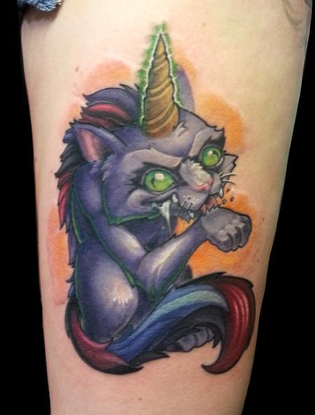 Tattoos - The Caticorn (cat unicorn) - 98231