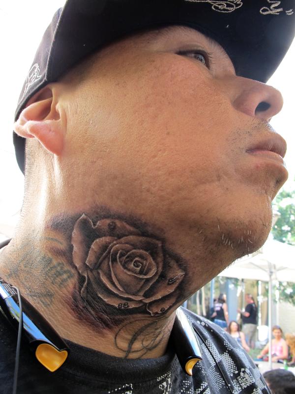 3d neck tattoos for men