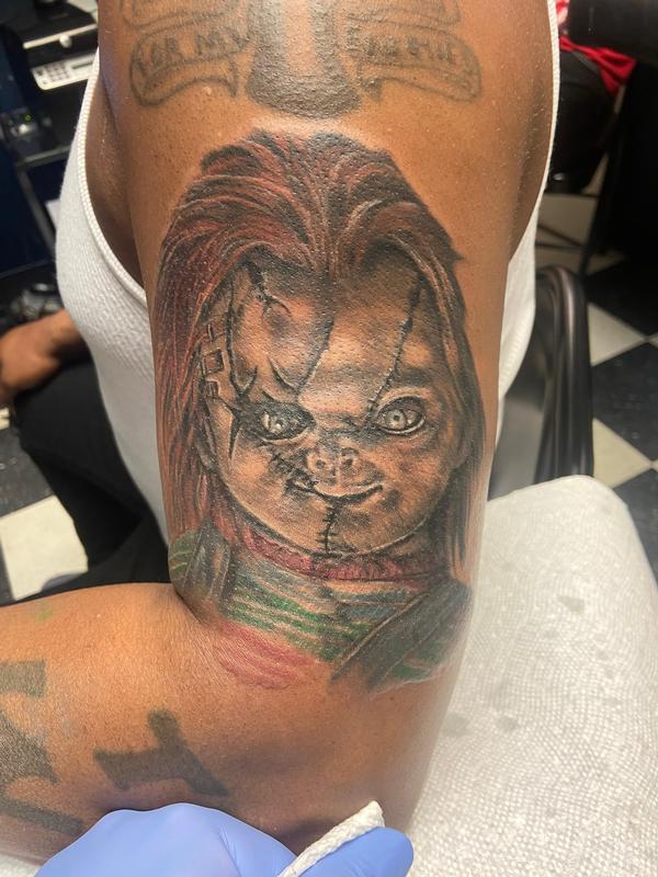 Child’s Play Tattoo by NickTattoo_Baltimore TattooNOW