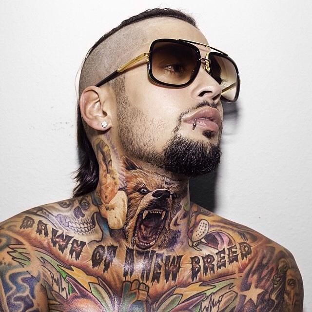 David Correy s Grizzly Bear Throat Tattoo By Stevie Monie TattooNOW