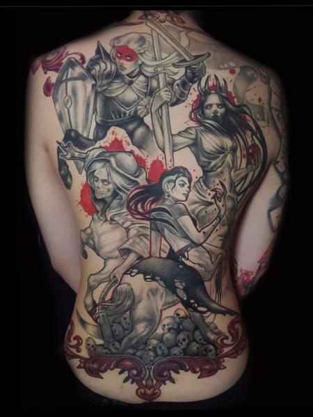 Tattoos - The Four Horse-Women of the Apocalypse - 145123