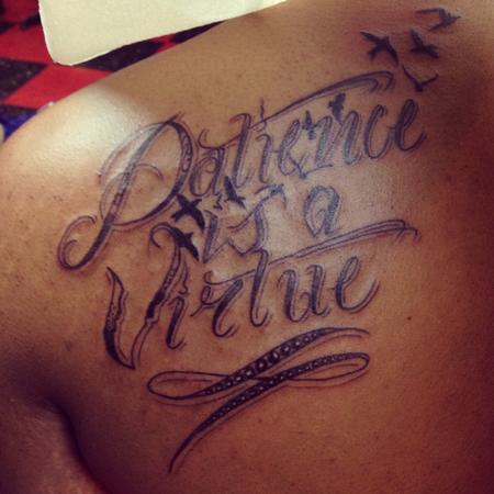 Tattoos - patience is a virtue - 86409