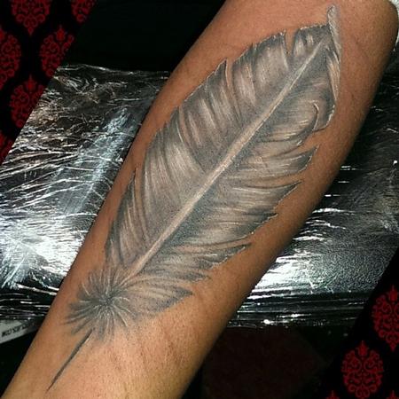 Tattoos - Freehand feather  - 86399
