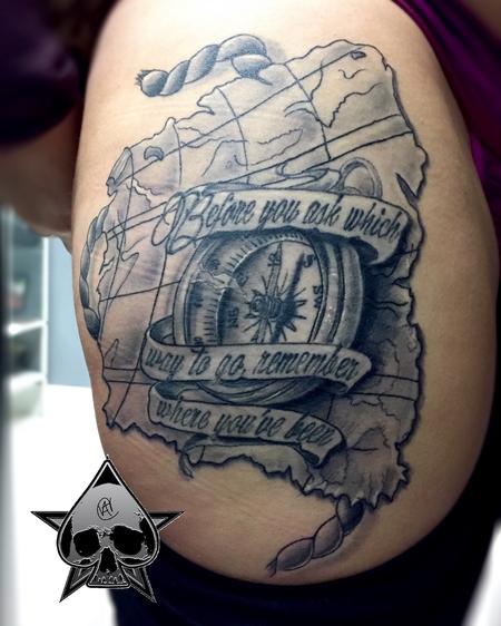 Tattoos - Map and Compass - 116075