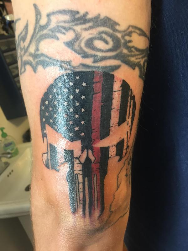 Punisher flag by Jaisy Ayers : Tattoos