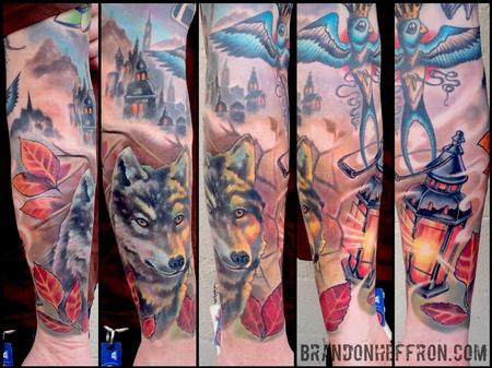 Tattoos - Wolf & Lantern - 107953