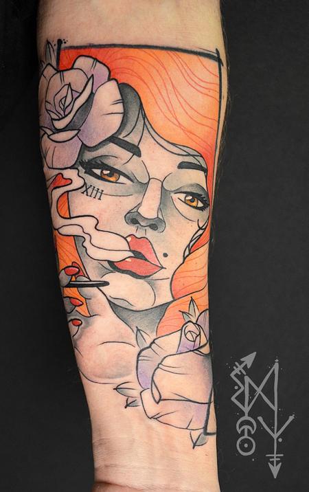 Tattoos - Ginger pin up - 115052